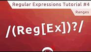Regular Expressions (RegEx) Tutorial #4 - Ranges