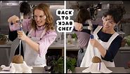 Natalie Portman Tries to Keep Up With a Professional Chef | Back-to-Back Chef | Bon Appétit