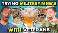 Military Members Eat Military Meals (MREs) With Civilians | People Vs. Food