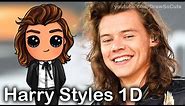 How to Draw Chibi Harry Styles from One Direction 'Perfect' step by step