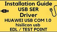 USB SER Driver Installation Guide | HUAWEI USB COM 1.0 Driver Manually Update Tutorial