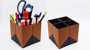 How to make a paper Pen Stand? (Pen Holder)