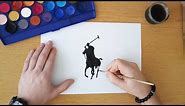 How to draw the Ralph Lauren Polo logo