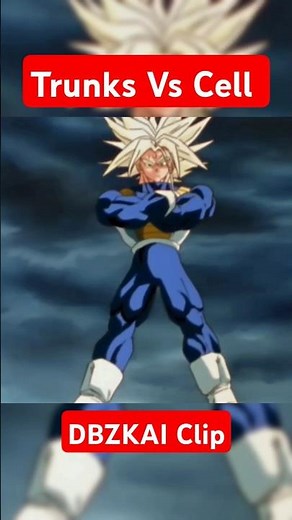 Trunks vs Cell! | DBZKAI Clip #shorts #trunks #dragonball