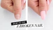 How To Fix A Broken Nail! DIY Acrylic Nails at Home