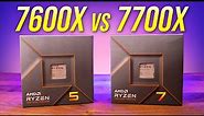 6 or 8 Cores? AMD Ryzen 5 7600X vs Ryzen 7 7700X