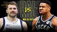 Dallas Mavericks vs Milwaukee Bucks Full Game Highlights | Nov 18, 2023 | FreeDawkins