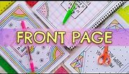 FRONT PAGE and BORDER DESIGN FOR SCHOOL PROJECT 💘 COVER PAGE DESIGN FOR ASSIGNMENT or JOURNAL