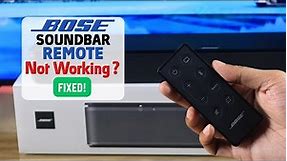 Bose TV Speaker: Remote Not Working? - Fixed Bose Soundbar!