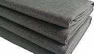 Thick Coarse Linen Type Cloth Fabric for Sofa Chair Upholstery Material (Dark Grey, 1 Yard (57x 36 inch))