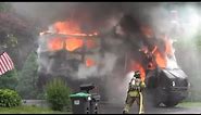 Police Investigate UPS Truck Explosion and Fire