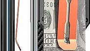 Money Clip Wallets for Men, Carbon Fiber Wallet with 2 Clips, Ultra Slim Aluminum Metal Wallet with Credit Card Holder, RFID Blocking Technology, Tactical Multitool Included, Gift for Men