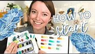 The Very FIRST Watercolor Lesson for Beginners | Watercolor Painting for Beginners - Lesson 1