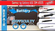 How to replace a battery 🔋 Samsung Galaxy A50 SM-A505