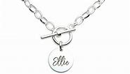 Personalized Name Choker Necklace in Sterling Silver