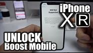 How To Unlock iPhone XR From Boost Mobile to Any Carrier