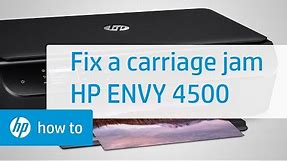 Fixing a Carriage Jam | HP Envy 4500 e-All-in-One Printer | HP Printers | HP Support