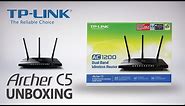 TP-Link AC1200 Wireless Dual Band Gigabit Router (Archer C5) Unboxing Video