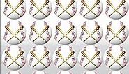 Award Decals Baseball Crossed Bats Sticker Set (100 Decals) 1" The Original Award Decals Premium 20mil Thick Helmet Decals Made in The USA Since 1976