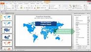 Selectable countries by name and color in PowerPoint World Map