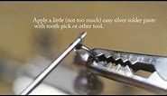 How to solder a sterling silver jump ring up close look