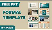 Tutorial on How to Create a Simple Formal Morph PPT Template || Free Template by Rome