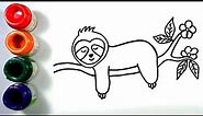 How to Draw a Sloth | Step by step Fun Art Tutorial