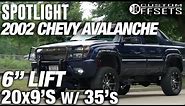 Spotlight - 2002 Chevy Avalanche, 6" Lift, 20x9 -12's, and 35's