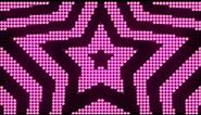 4K 1 Hour Pink Star Tunnel Y2K Colorful Aesthetic LED Lights Background Video Screensaver
