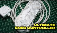Building the Coolest SNES Controller EVER - new PCB, DIY Cable, new Paint Job, LEDs, Custom Buttons