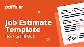 How to Fill Out a Job Estimate Template