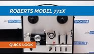 Roberts Solid State Model 771X Portable Reel to Reel Tape Recorder