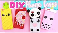 DIY PHONE CASE Compilation! - 4 CUTE DESIGNS!