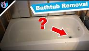 How to remove a bathtub and drain | A quick diy tub removal guide