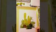 full realtime process of my cacti watercolor Illustration (by Iraville)