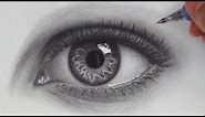 How to Draw Hyper Realistic Eyes | Step by Step