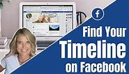 Where is My Timeline on Facebook❓See all your posts, photos, & things you've shared.