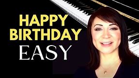 HAPPY BIRTHDAY Easy Piano TUTORIAL | SHEET MUSIC