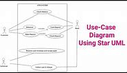 Use Case Diagram - StarUML Tutorial || Star UML || (Full tutorial video)