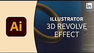 Illustrator Tutorial - 3D revolve effect
