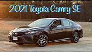 2021 Toyota Camry SE Startup, Walk-around, full tour and test drive!