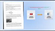 How to Convert Scanned PDF to Word doc
