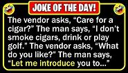 🤣 BEST JOKE OF THE DAY! - A salesman stops at a small manufacturing plant... | Funny Clean Jokes