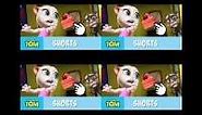 Mix of 4 videos from youtube : Talking Tom Up  to faster 4 parison