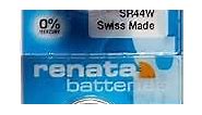 Renata 357 SR44W Batteries - 1.55V Silver Oxide 357 Watch Battery (2 Count)