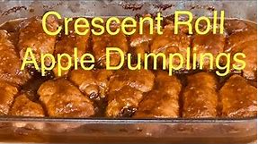 Easy Crescent Roll Apple Dumplings Recipe / Apple Dessert Recipe