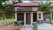 LOFT STYLE HOUSE DESIGN WITH 2 BEDROOMS