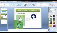 Insert Clip Art In PowerPoint Presentation