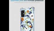 for Galaxy A04s Samsung A13 Case Clear Floral Flower Pattern Soft TPU Shockproof Bumper Anti-Scratch Protective Phone Cover for Samsung Galaxy A04s (Colorful Flowers)