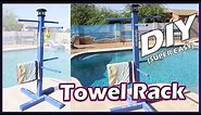 Outdoor Custom Towel Rack for Your Pool | For Beginners | DIY